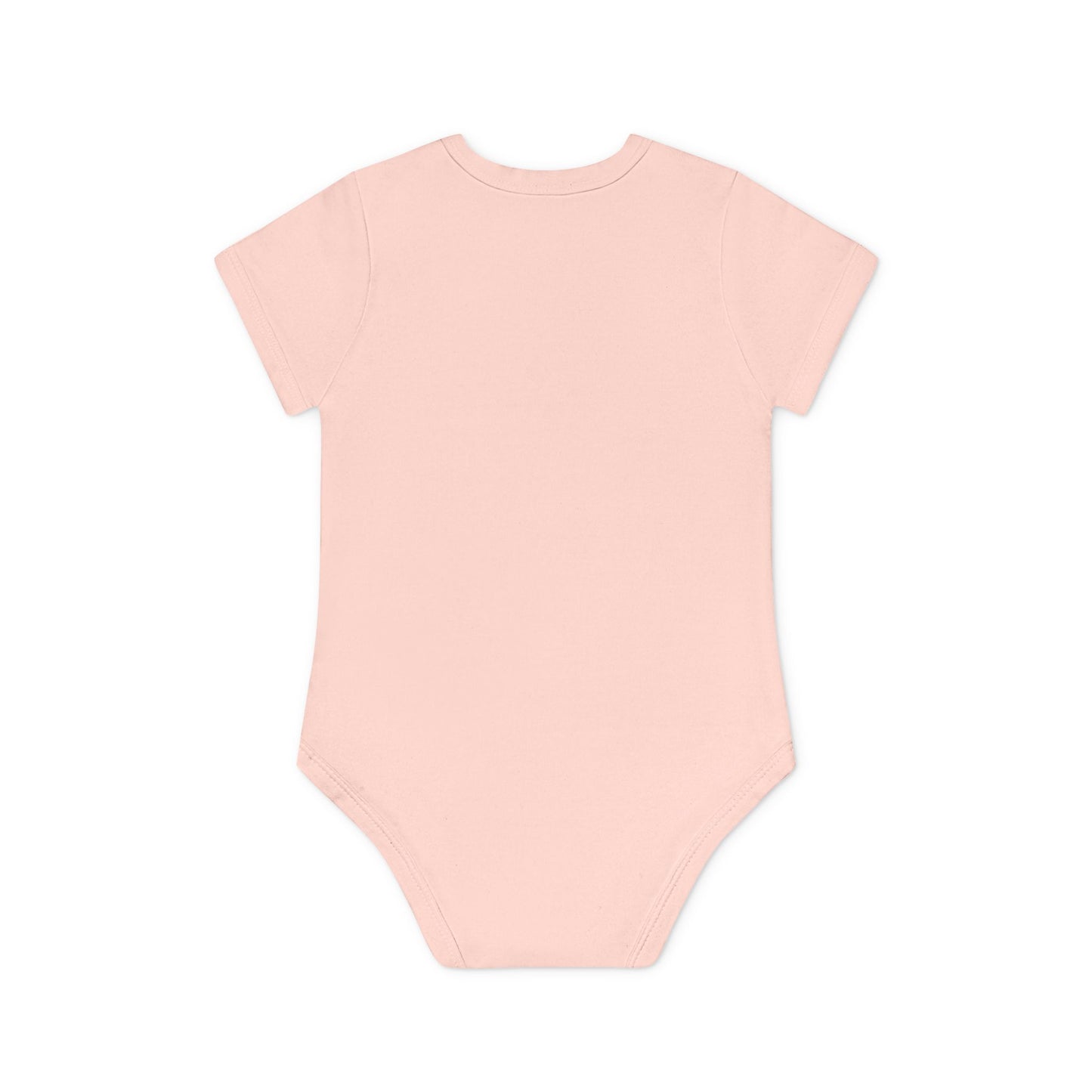 Vintage Angel with Violin Organic Cotton Short-Sleeve Baby Bodysuit