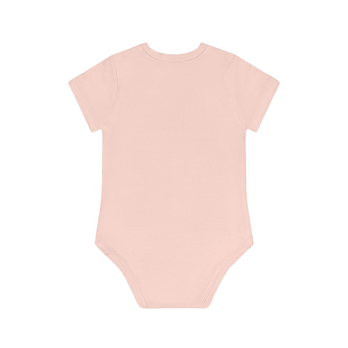 Victorian Organics baby bodysuit cotton short sleeve angel with lamb