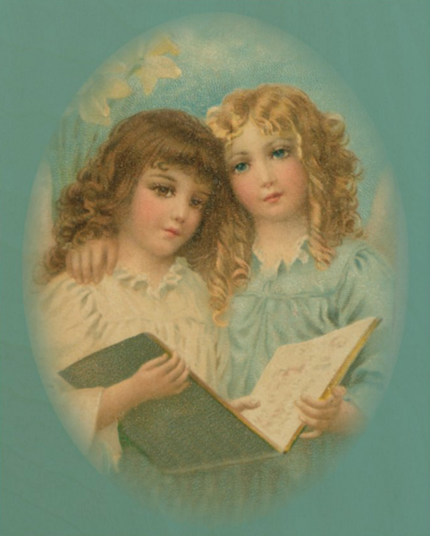 Victorian Organics Angels with Song Book Wood Wall Art Home Decor