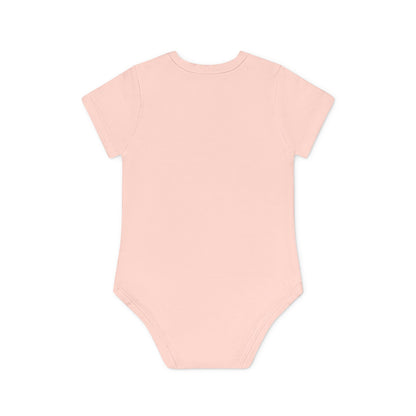 Praying Angels Under Church Bells Organic Cotton Short-Sleeve Baby Bodysuit
