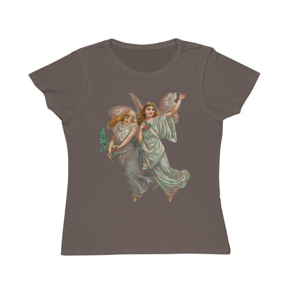 Victorian Organics Women's T-Shirt Cotton Short Sleeve Heavenly Angels