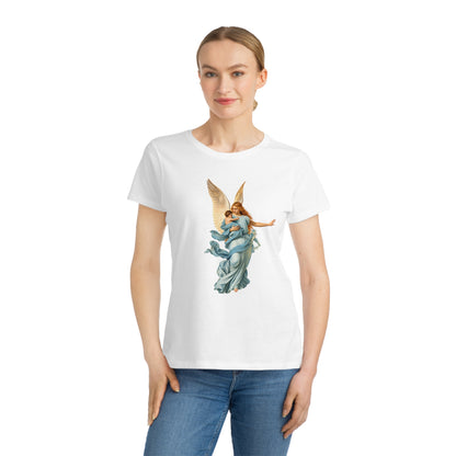 Guardian Angel Carrying Baby Organic Cotton Women’s Short-Sleeve T-Shirt