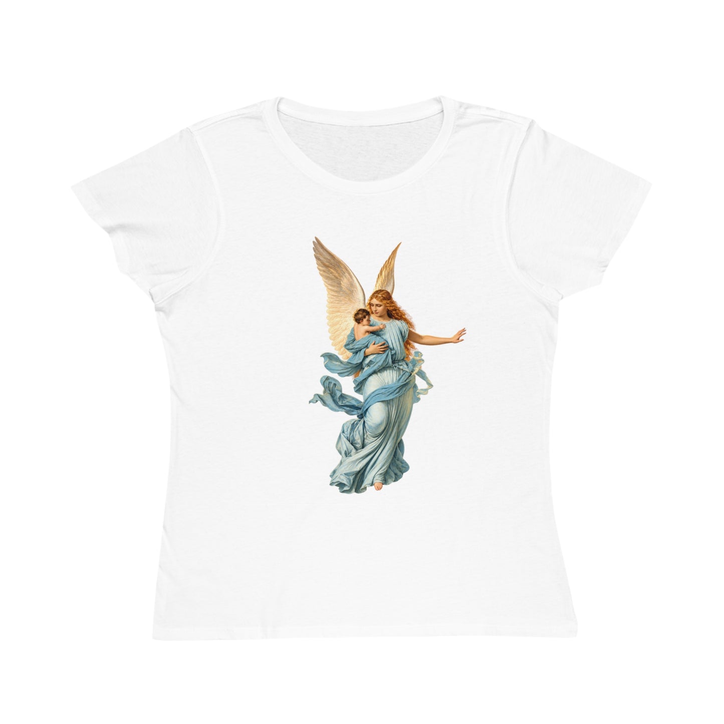 Guardian Angel Carrying Baby Organic Cotton Women’s Short-Sleeve T-Shirt