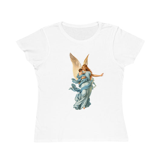 Guardian Angel Carrying Baby Organic Cotton Women’s Short-Sleeve T-Shirt