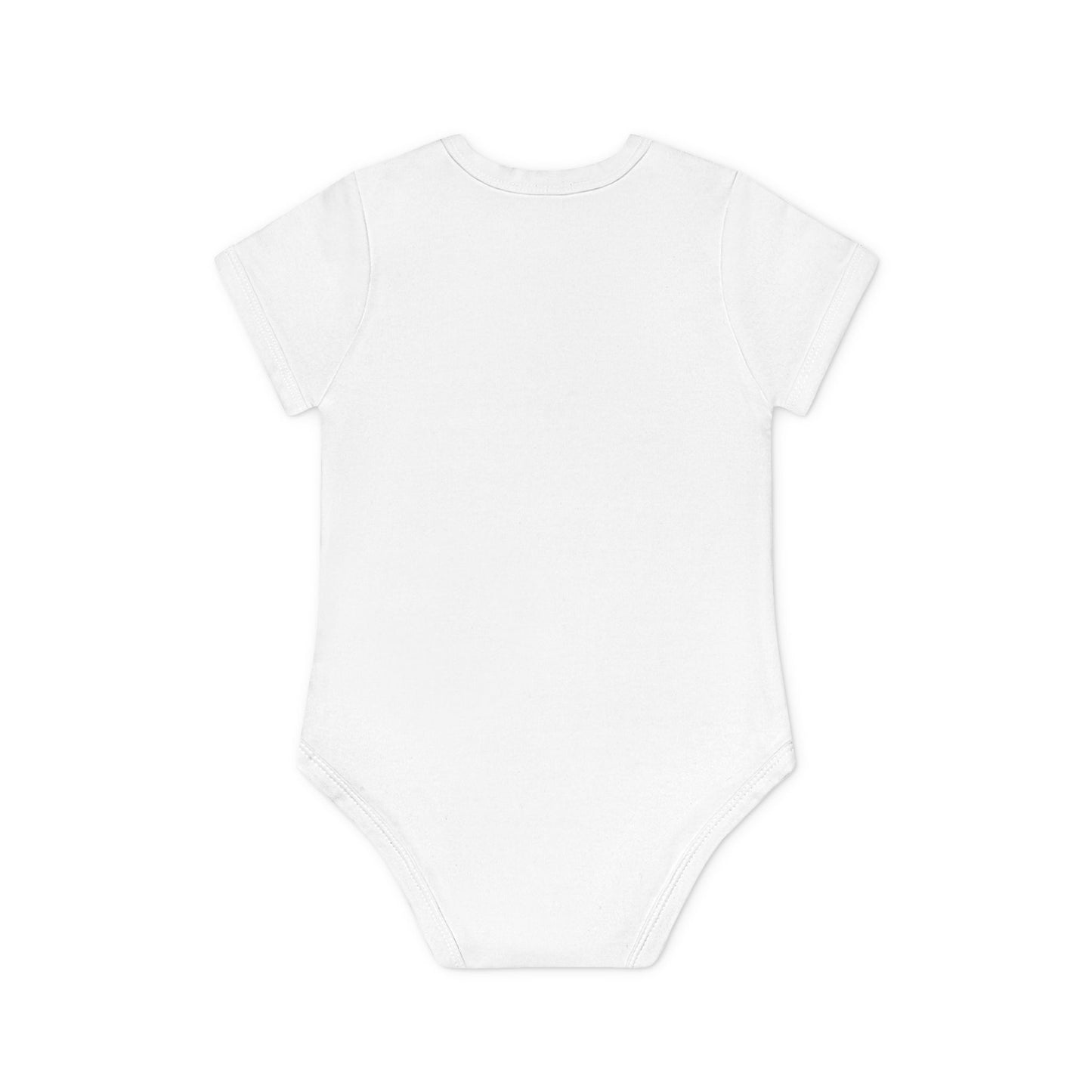 Praying Angels Under Church Bells Organic Cotton Short-Sleeve Baby Bodysuit