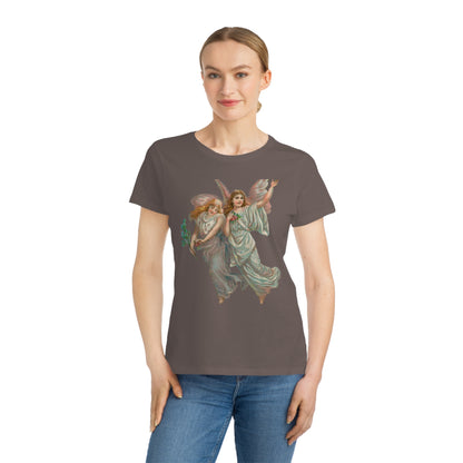 Victorian Organics Women's T-Shirt Cotton Short Sleeve Heavenly Angels