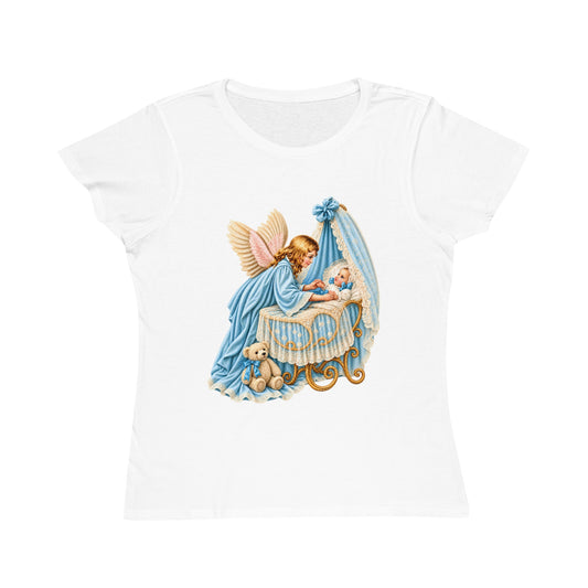 Guardian Angel Over Bassinet Organic Cotton Women’s Short-Sleeve T-Shirt