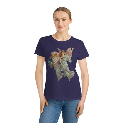 Victorian Organics Women's T-Shirt Cotton Short Sleeve Heavenly Angels