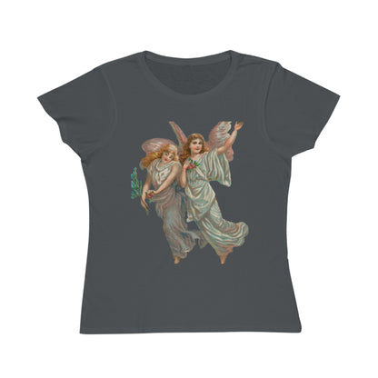 Victorian Organics Women's T-Shirt Cotton Short Sleeve Heavenly Angels