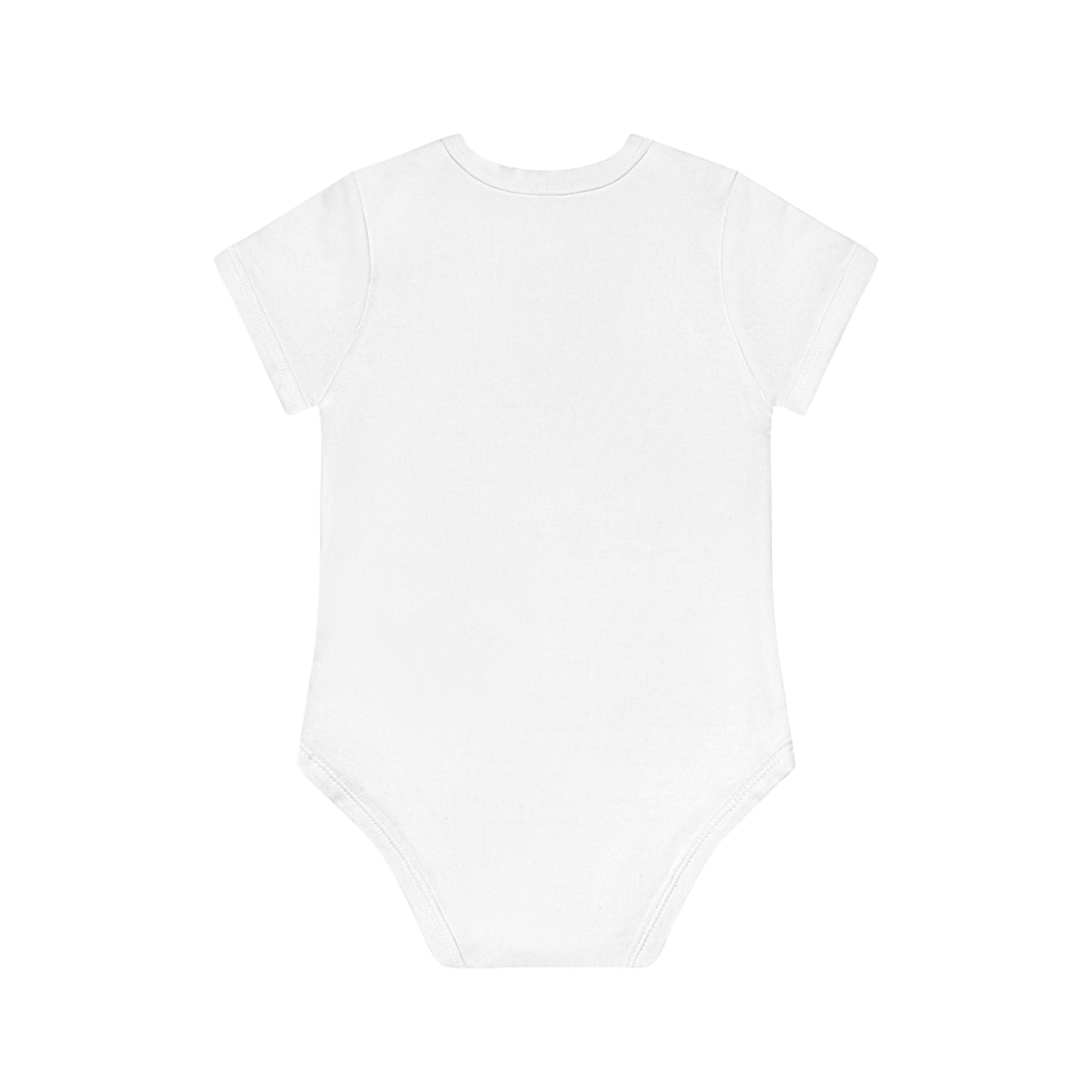 Victorian Organics baby bodysuit cotton short sleeve angel with lamb