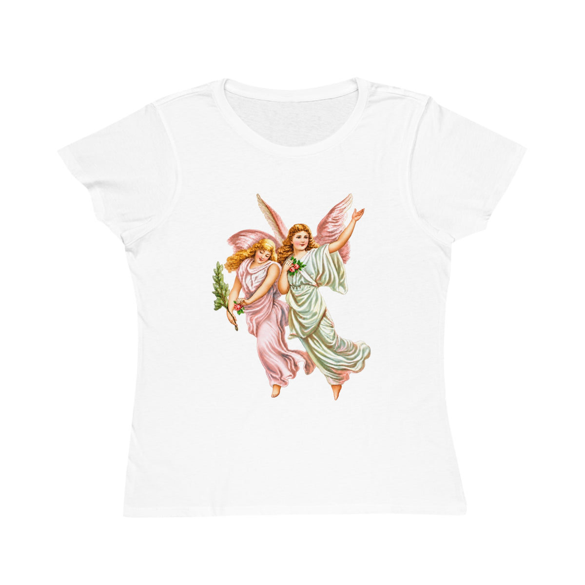 Heavenly Angel Art Organic Cotton Women’s Short-Sleeve T-Shirt