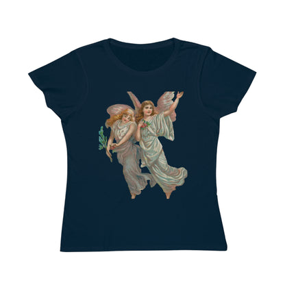 Victorian Organics Women's T-Shirt Cotton Short Sleeve Heavenly Angels