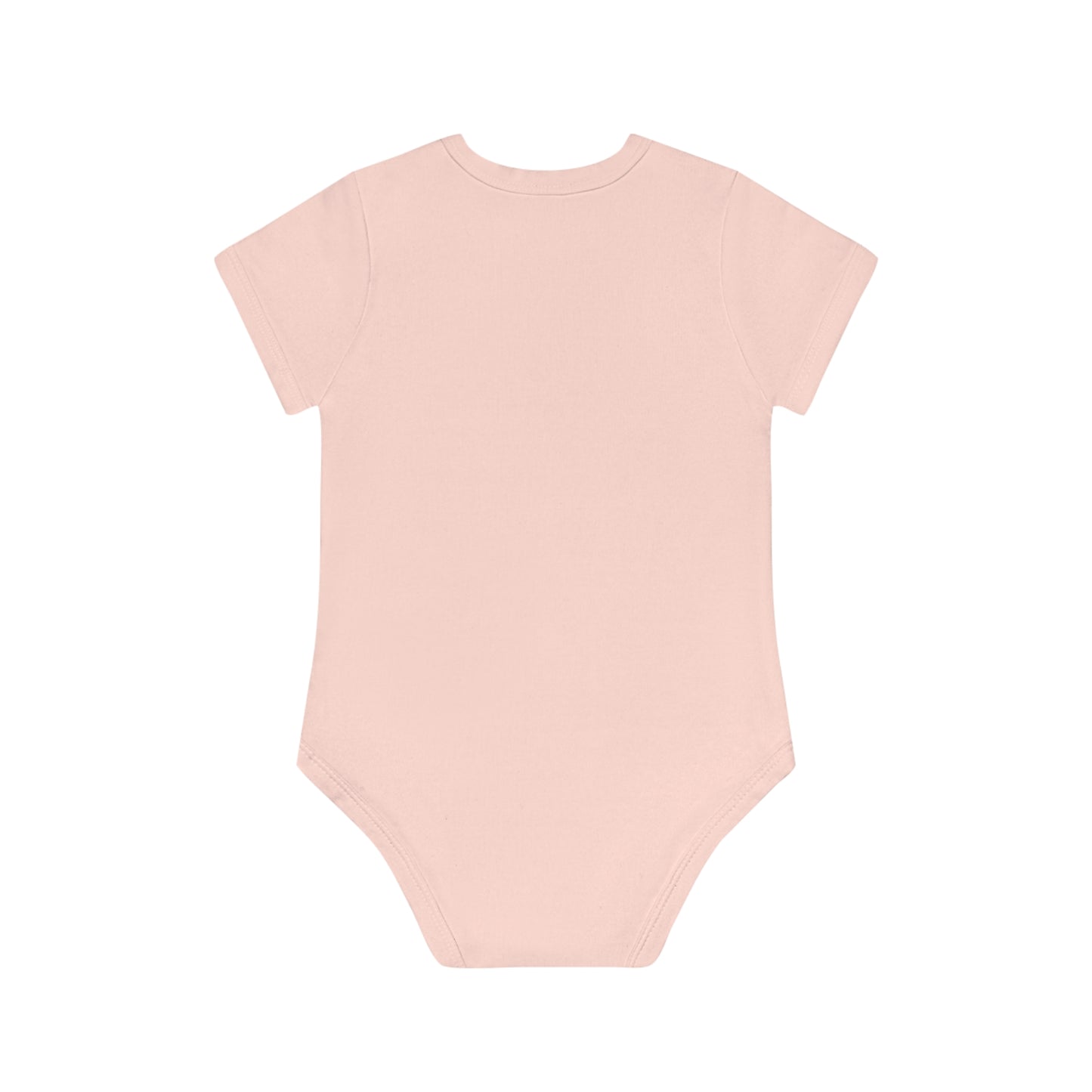 Victorian Organics baby bodysuit cotton short sleeve angel with lamb