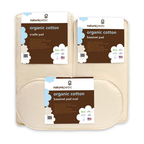 Naturepedic Organic Cotton Baby Bassinet Cradle Mattress