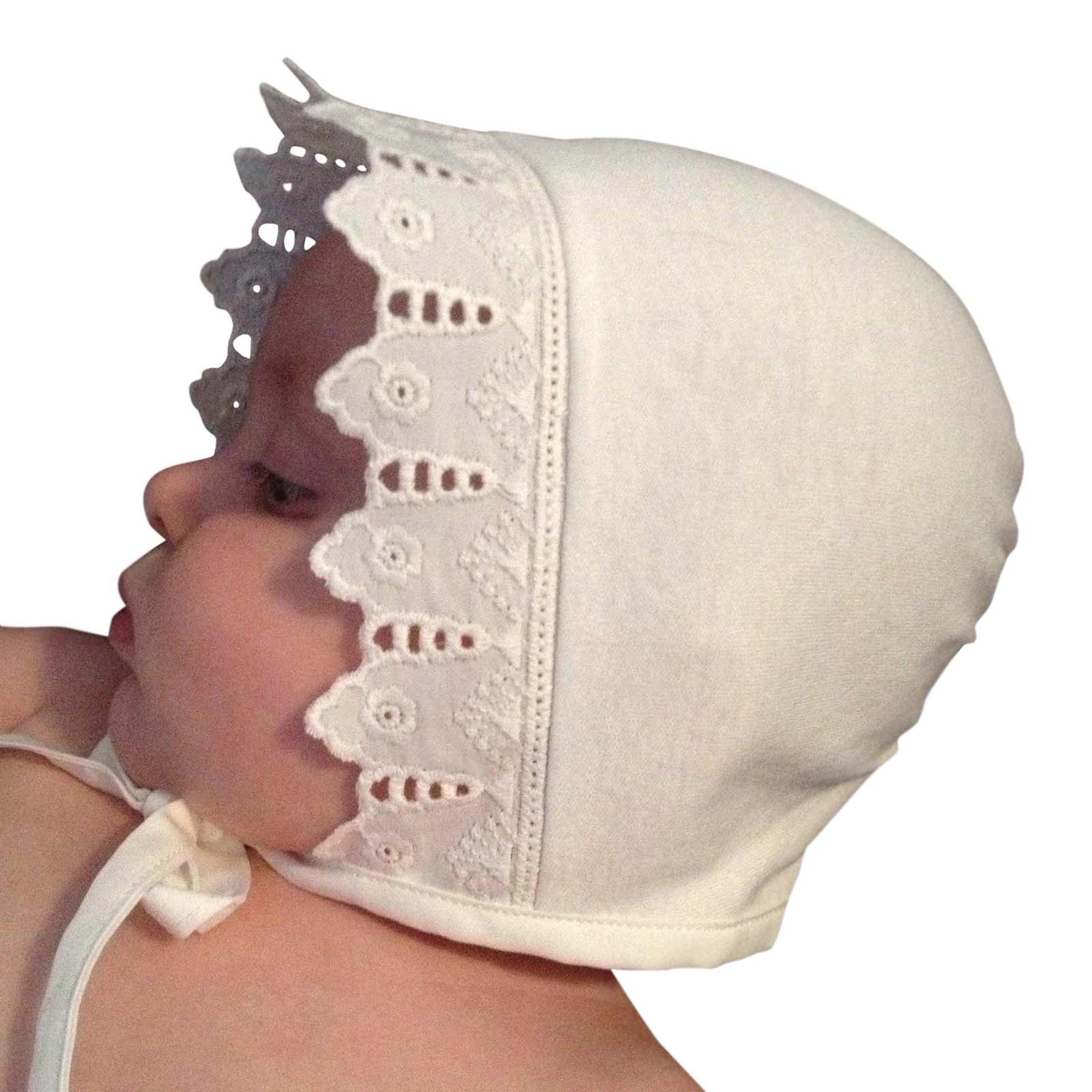 Antique-Style-Baby-Bonnet-With-Lace