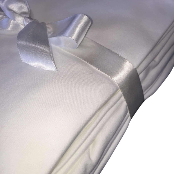 Fitted Crib Sheets Soft Organic Cotton Nursery Baby Bedding Solid White Set Of 2