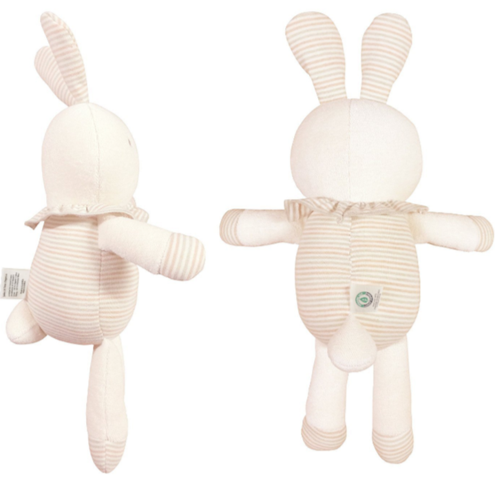 John N Tree Organic Cotton Plush Baby Toy Natural Dye Free Earth Color Puppy