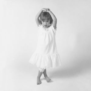 Victorian Organics Chemise Dress and Bloomers Black and White Photography Photo Baby Clothing Prop