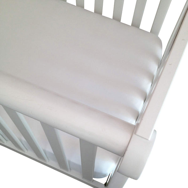 Fitted Crib Sheets Soft Organic Cotton Nursery Baby Bedding Solid White Set Of 2