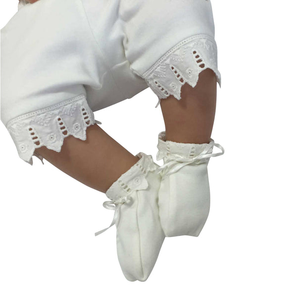 Victorian-White-Lace-Baby-Booties-And-Bloomer