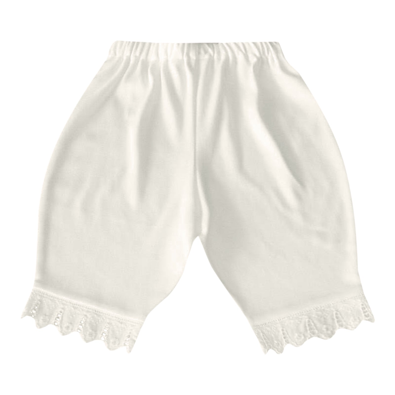 1970s 1980s 6 12 Months Vintage Baby Girls Bloomers Diaper Covers in White  With Lace -  UK